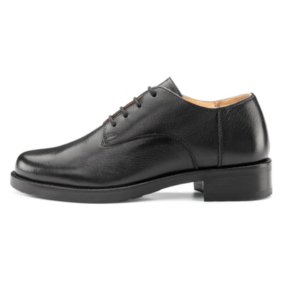manufactum Damen-Schnürhalbschuh Schwarz Nur noch ein Tag übrig
