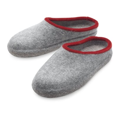 manufactum Filzpantoffel Damen Hellgraumelange Riesige Rabatte