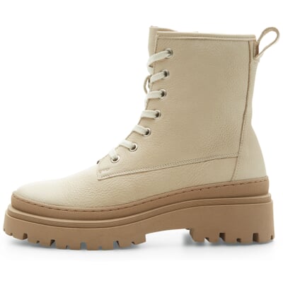 manufactum Damen-Schnürstiefelette Beige Clearance-Verkauf