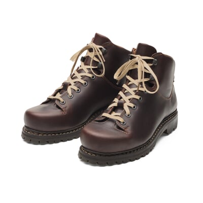 manufactum Damen-Schnürschuh Rindleder Dunkelbraun Kostenloser Versand international