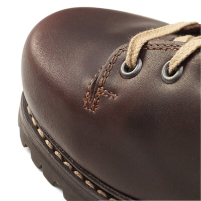 manufactum Damen-Schnürschuh Rindleder Dunkelbraun Kostenloser Versand international