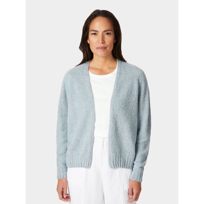 manufactum Damen-Strickjacke Hellblau 50% Rabatt für begrenzte Zeit