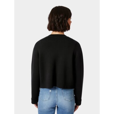 manufactum Damen-Strickjacke Punto Milano Schwarz Outlet