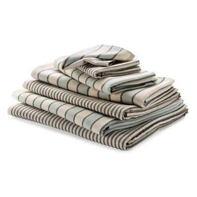 manufactum Leichtfrottier gestreift Fein gestreift Handtuch Black Friday