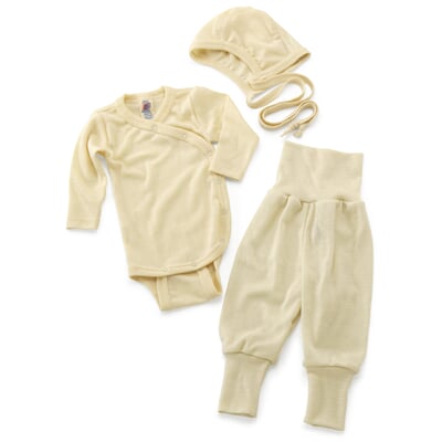 manufactum Babyhose Merinowolle-Seide Natur Lagerräumung