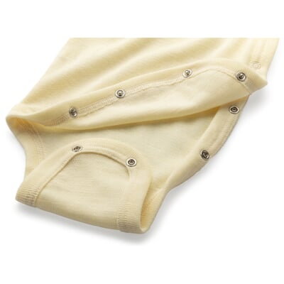 manufactum Baby-Wickelbody Merinowolle-Seide Natur Top Angebot