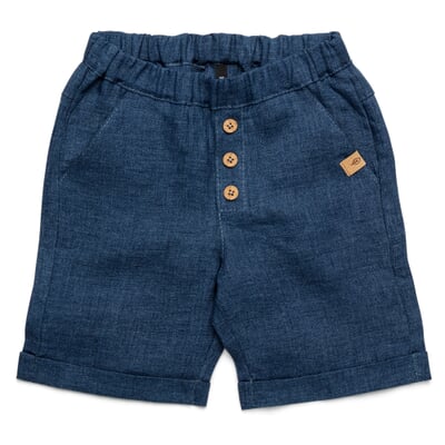 manufactum Kinder-Shorts Leinen Denimblau