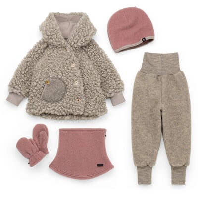 manufactum Kinder-Schlupfschal Wollfleece Rosé Tägliche Deals