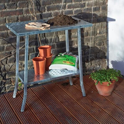 manufactum Gartenarbeitstisch Stahl verzinkt Kostenloser Versand