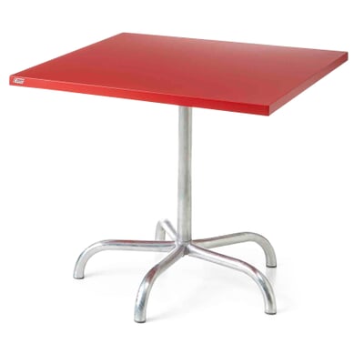manufactum Tisch Säntis quadratisch RAL 3001 Signalrot Wochenangebot