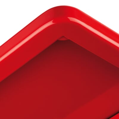 manufactum Balkonklapptisch Stahl quadratisch Rot Sonderangebot der Fabrik