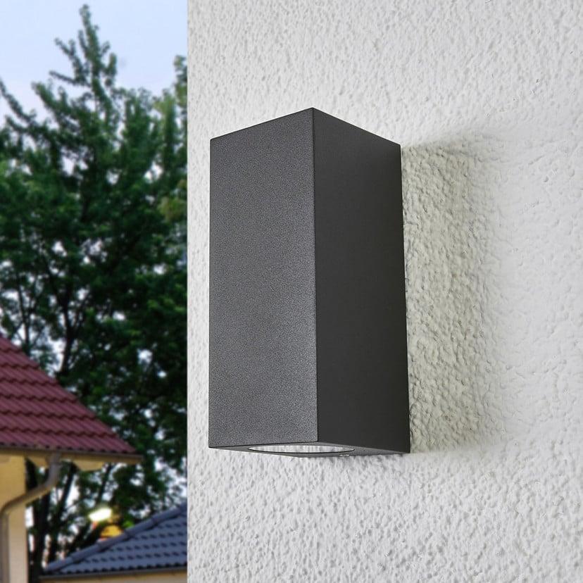 lampenwelt Lucande Außenwandleuchte Xava up/down grafit 2-flg. GU10 Neueste Mode