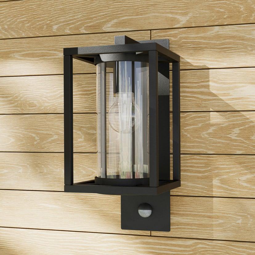 lampenwelt Lucande Außenwandlampe Ferda Sensor hängend grau E27 Exklusive Angebote