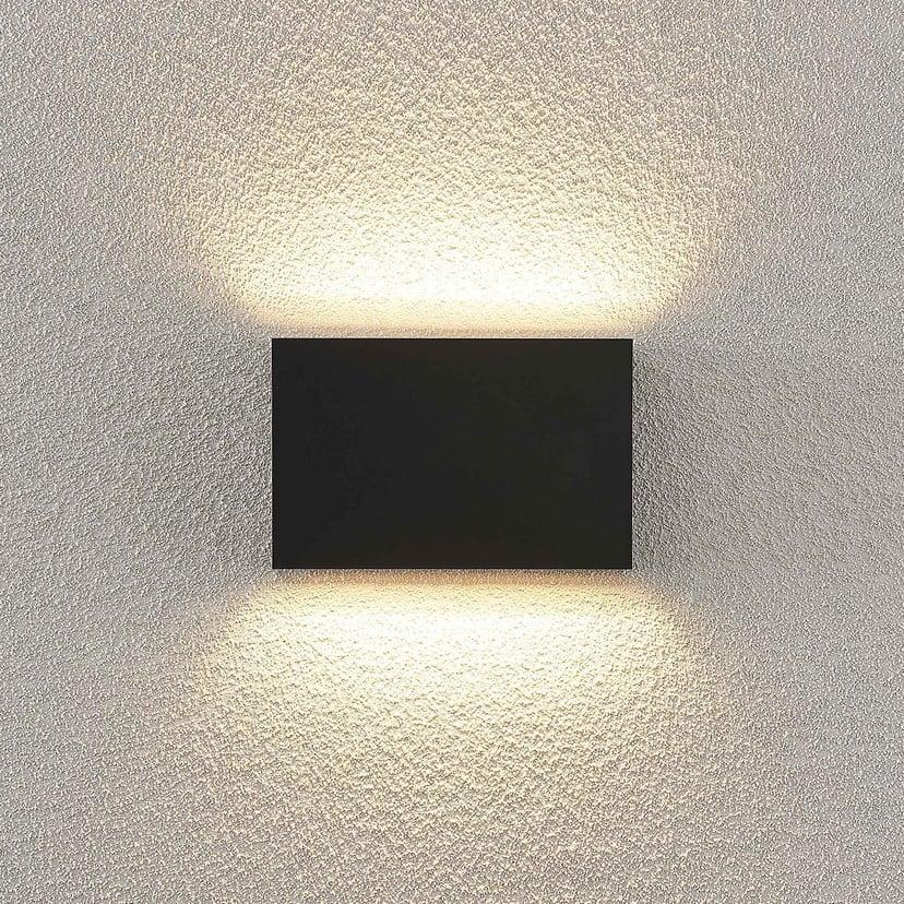 lampenwelt Lindby LED-Außenwandleuchte Jarte 20cm up/down grau IP65 Tiefpreis