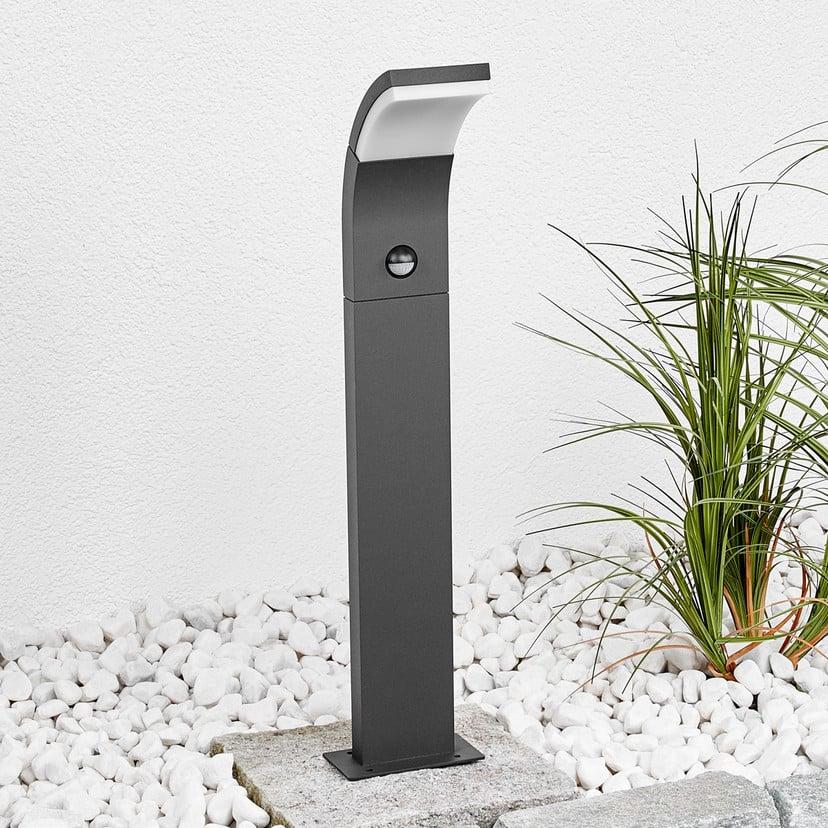 lampenwelt Lucande LED-Wegelampe Timm Sensor 60 cm grafitgrau IP54 Zeitbegrenzte Promotion