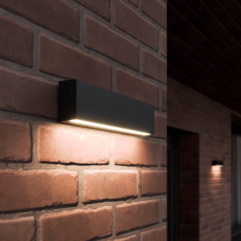 lampenwelt LED-Außenwandlampe Elvira anthrazit Metall warmweiß IP65 Vierteljährliche Förderung