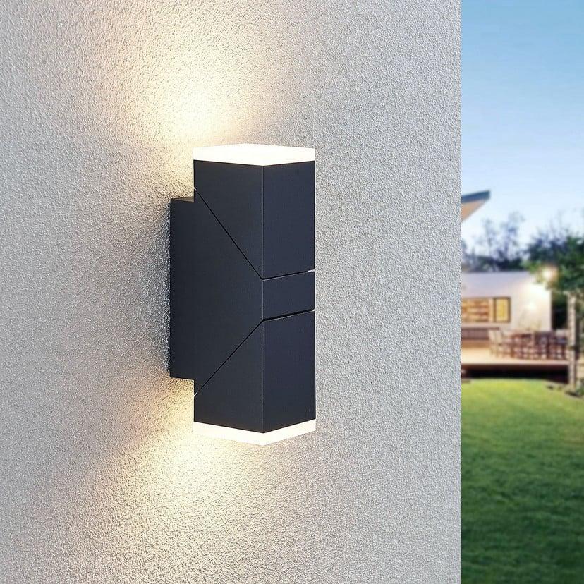 lampenwelt Lindby LED-Wandleuchte Sally 22cm anthrazit IP54 Discount Store für neue Produkte