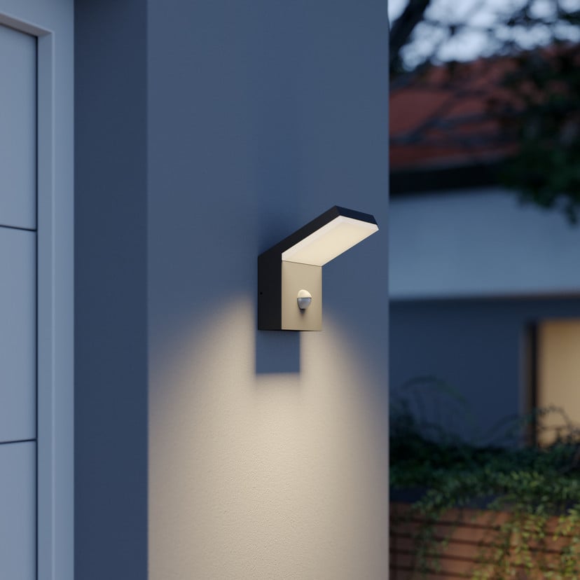 lampenwelt Arcchio LED-Außenwandleuchte Yolena Sensor anthrazit Alu Angebote