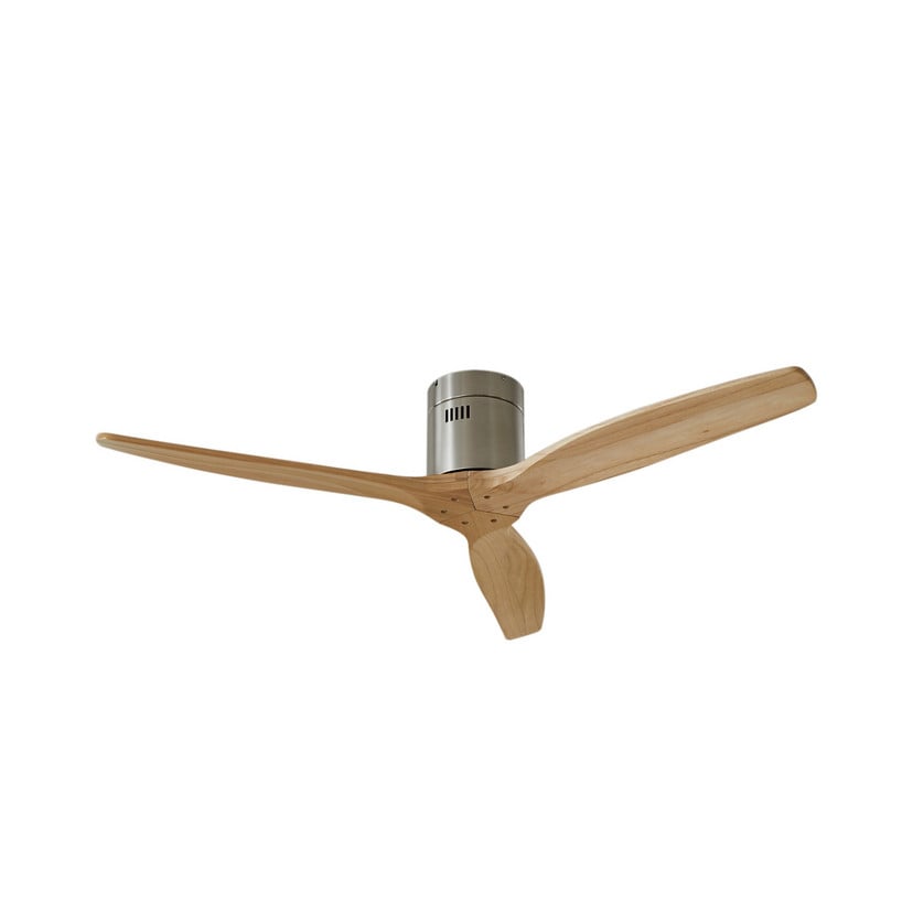 lampenwelt Lucande Deckenventilator Vindur nickel DC leise Ø 132 cm Schlussverkauf