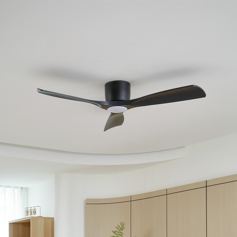 lampenwelt Lucande Smart LED-Deckenventilator Moneno schwarz DC Tuya Großer Ausverkauf