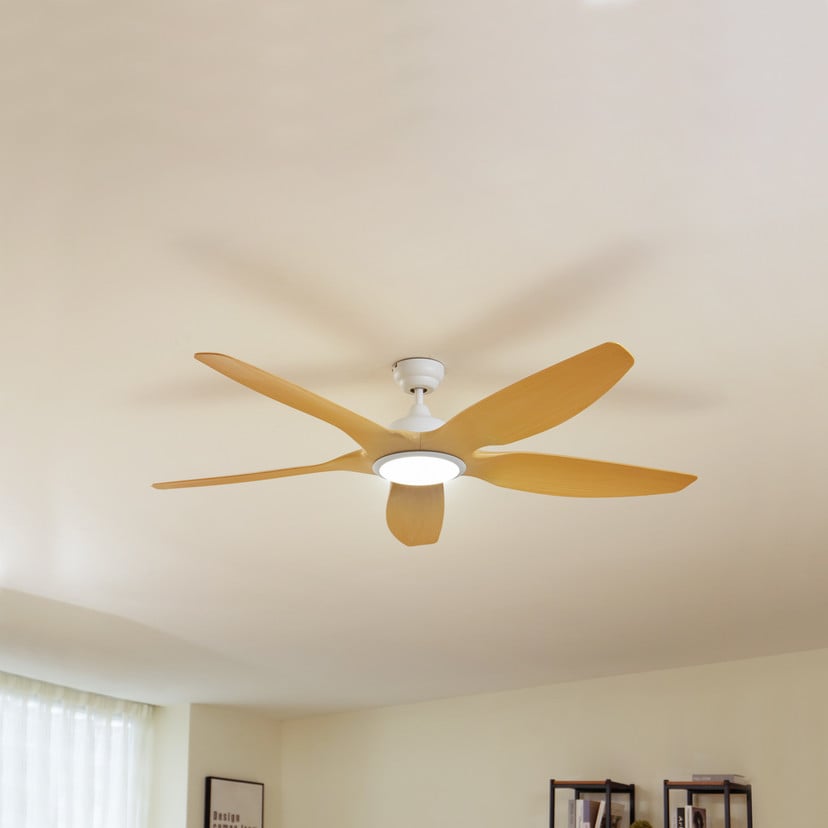 lampenwelt Lucande LED-Deckenventilator Omendo weiß DC leise CCT Preisnachlass