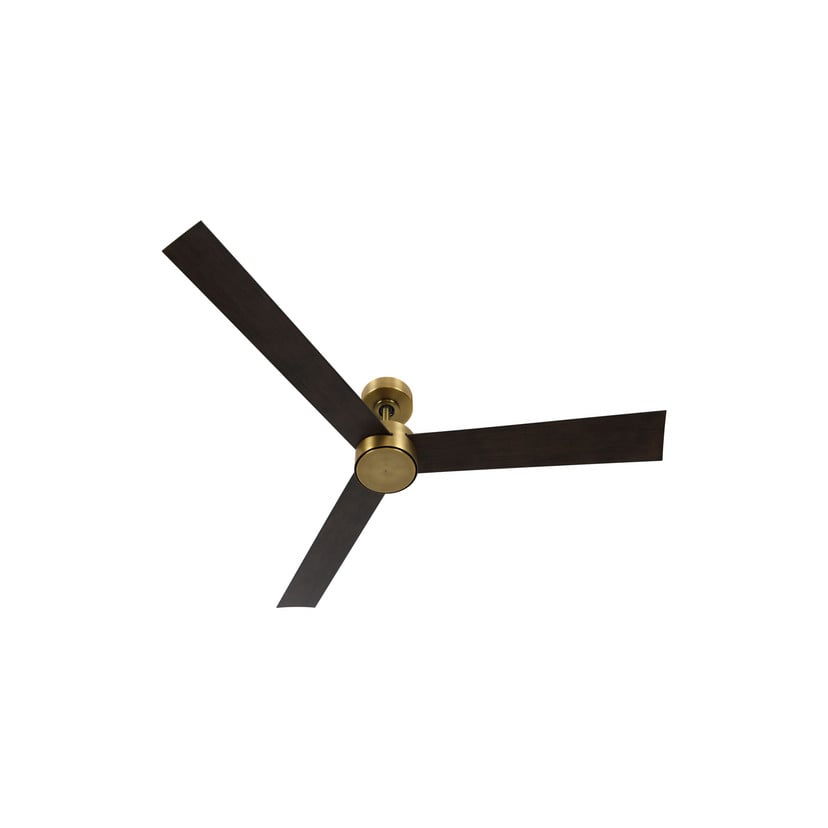 lampenwelt Beacon Ventilator mit Licht Climate IV messing/walnuss leise Saisonschlussverkauf