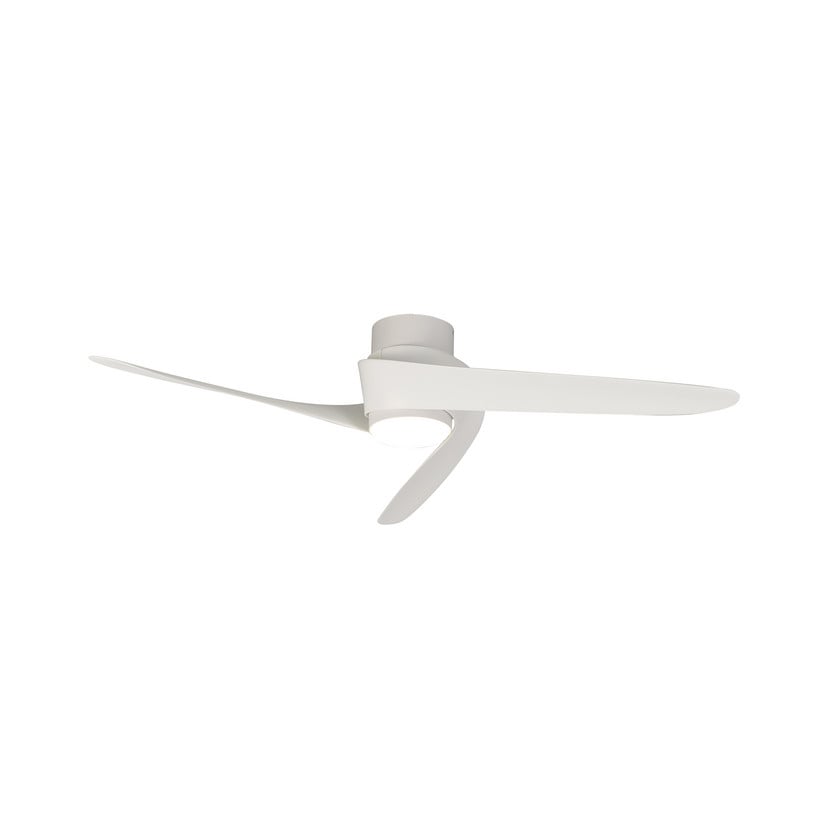 lampenwelt LED-Deckenventilator Groenland weiß DC leise Ø 122 cm CCT