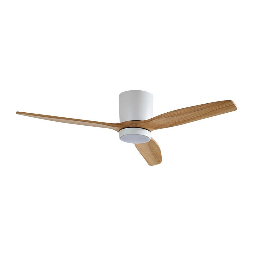 lampenwelt Lucande LED-Deckenventilator Faipari weiß DC leise 132cm Neueste Mode