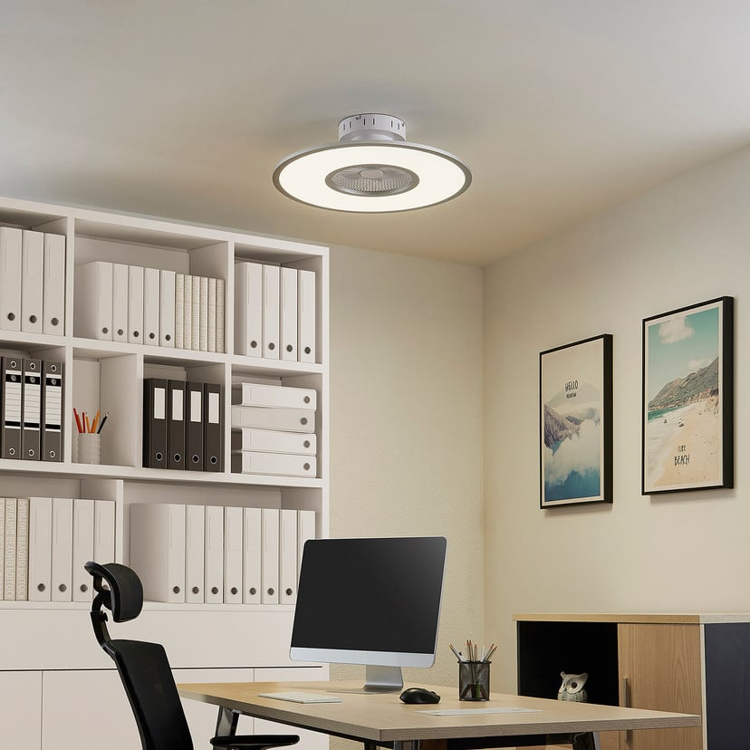 lampenwelt Lindby LED-Deckenventilator Romea rund DC leise 60 cm Blitzangebot