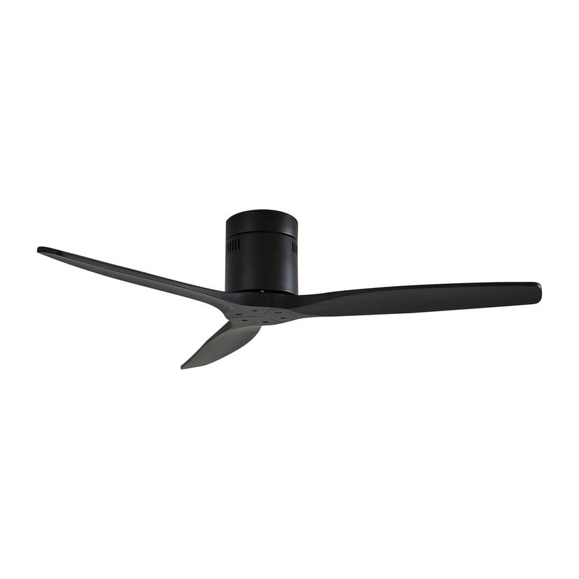 lampenwelt Lucande Deckenventilator Vindur schwarz DC leise 132 cm Wochenangebot
