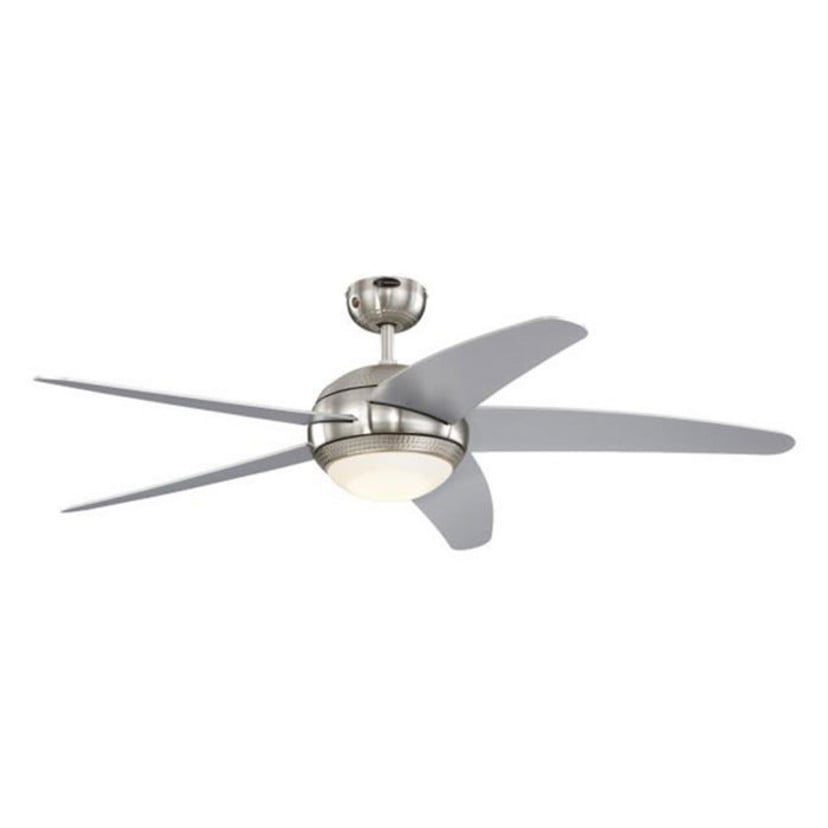 lampenwelt Westinghouse Bendan LED-Ventilator Flügel silber