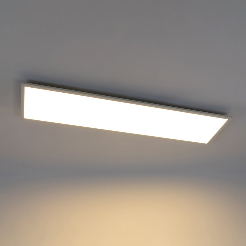 lampenwelt Lindby LED-Panel Luay 120 x 30 cm CCT Remote dimmbar