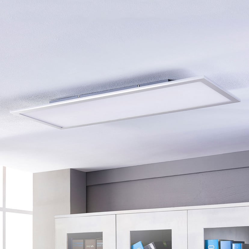 lampenwelt Lindby LED-Panel Livel CCT 120 cm x 30 cm Fernbedienung Bis zu 65% Rabatt