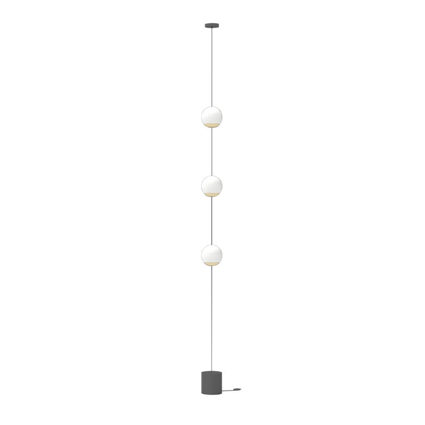 lampenwelt Lucande LED-Stehleuchte SPHERE schwarz/opal Glas dimmbar Sonderangebot der Fabrik