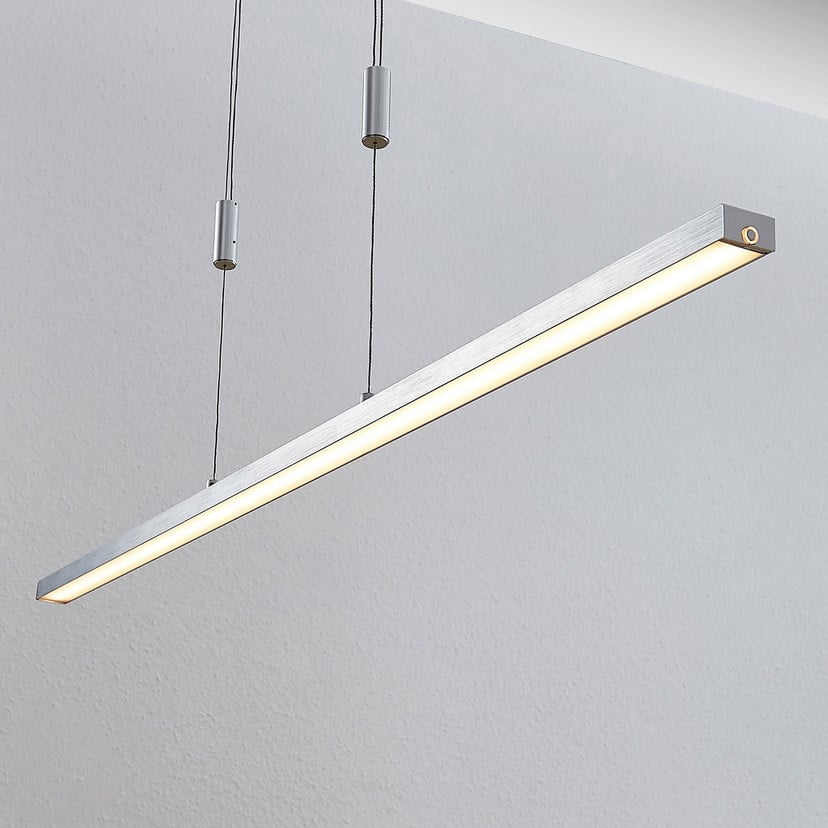 lampenwelt Lucande LED-Hängeleuchte Myron Touchdimmer CCT Aluminium 50% Rabatt mit kostenlosem Versand
