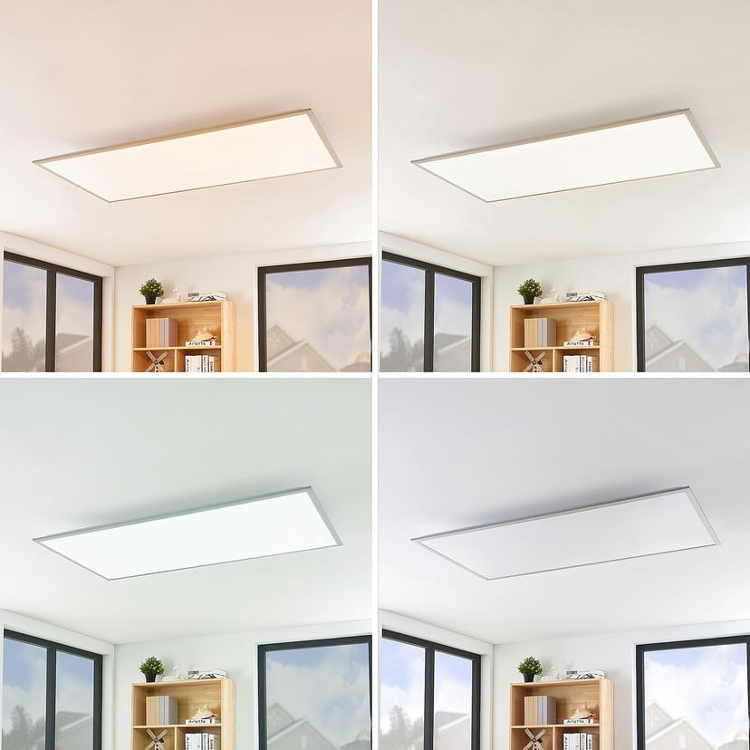 lampenwelt Lindby LED-Panel Stenley CCT 120 cm x 60 cm dimmbar Fabrikladen