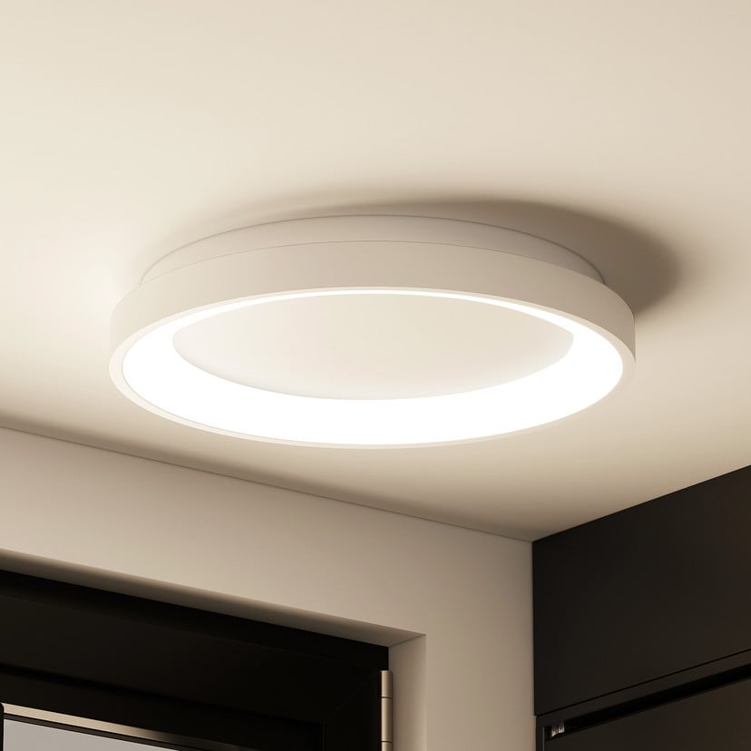 lampenwelt Arcchio LED-Deckenleuchte Vivy Ø 38 cm weiß Metall