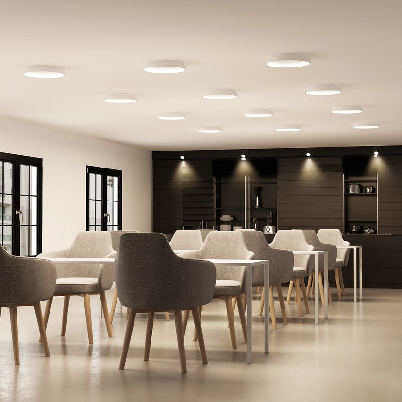 lampenwelt Arcchio LED-Deckenleuchte Vivy Ø 38 cm weiß Metall Im Verkauf