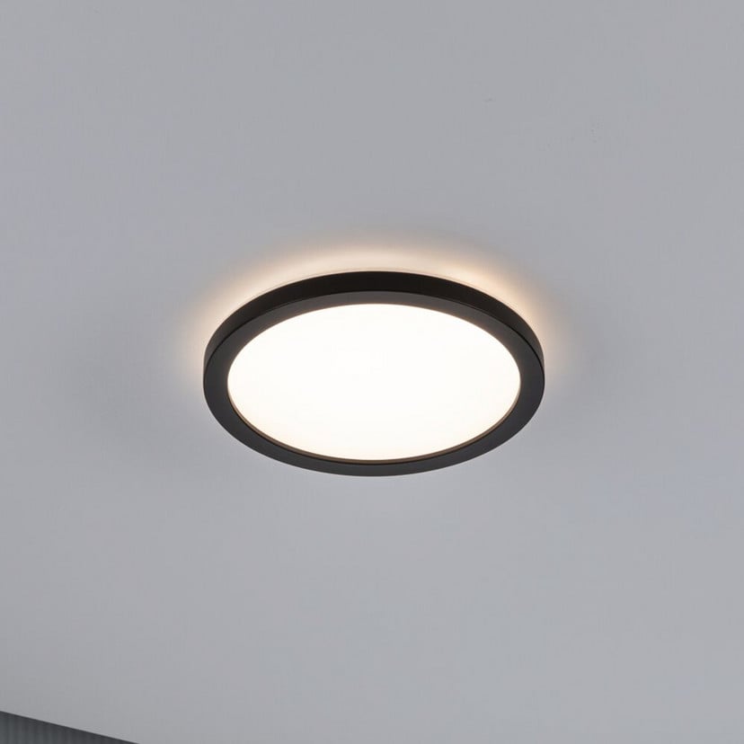 lampenwelt Paulmann Atria Shine Panel on/off black 830 Ø19cm