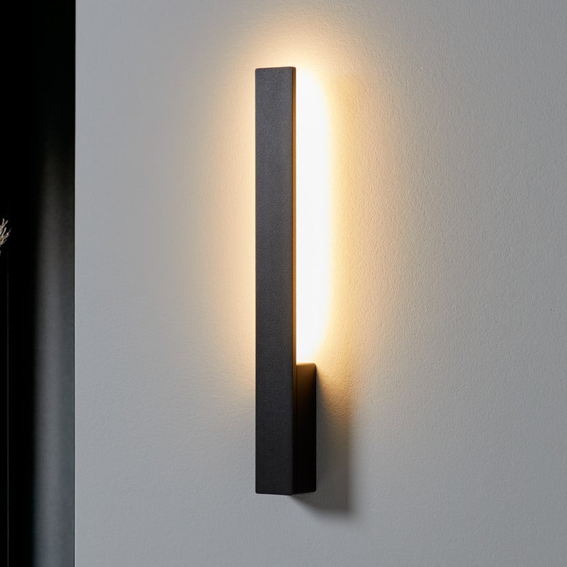 lampenwelt Arcchio Ivano LED-Wandleuchte 42 5 cm schwarz Metall