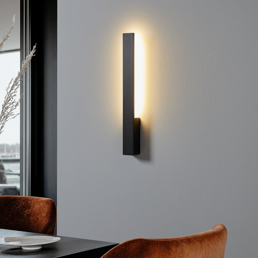 lampenwelt Arcchio Ivano LED-Wandleuchte 42 5 cm schwarz Metall Blitzverkäufe