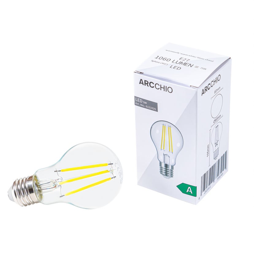 lampenwelt Arcchio LED-Leuchtmittel Filament E27 5W klar 2.700 K Exklusivangebot
