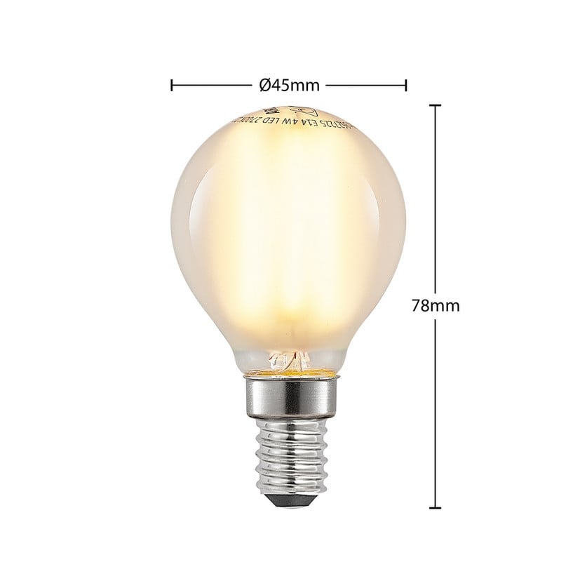 lampenwelt Arcchio LED-Leuchtmittel Tropfenlampe E14 4W matt 2.700K Weihnachtsangebot