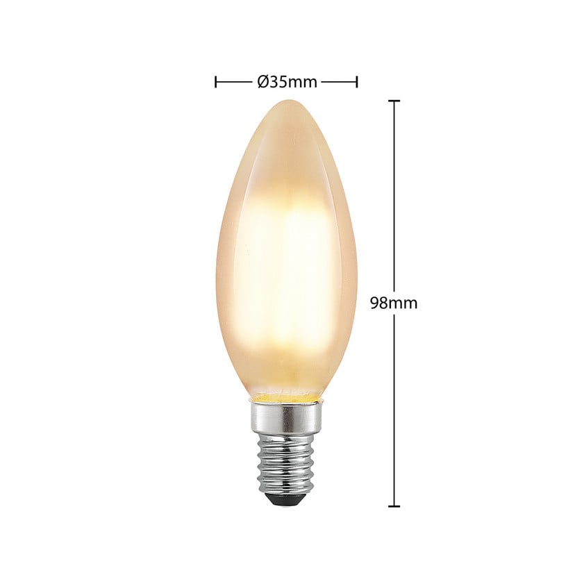 lampenwelt Arcchio LED-Kerzenlampe E14 4 W matt 2.700 K dimmbar Riesige Ersparnisse