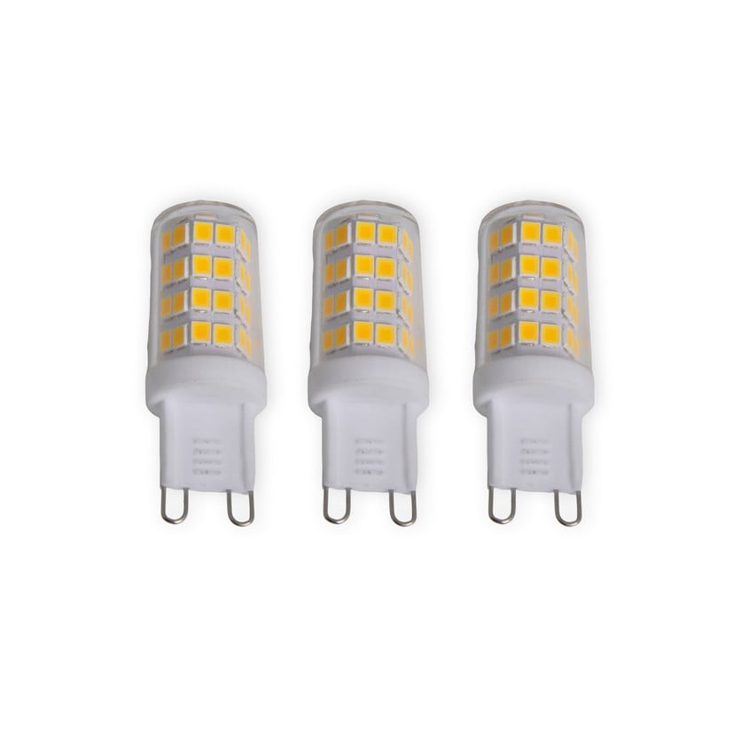 lampenwelt Lindby LED-Stiftlampe 3er-Set G9 3 W klar 3.000 K
