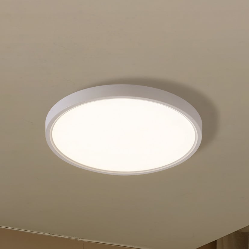 lampenwelt Lindby Smart-LED-Deckenleuchte Deika Ø 30 cm weiß Tuya