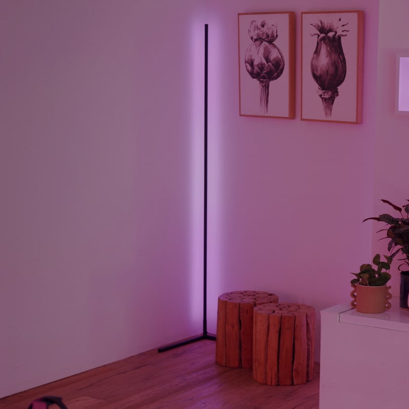 lampenwelt LEDVANCE SMART+ WiFi Floor Corner Stehleuchte schwarz 200 cm