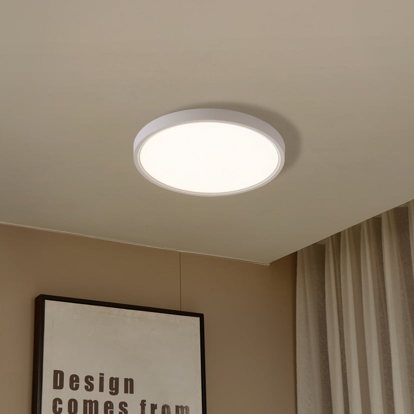 lampenwelt Lindby Smart-LED-Deckenleuchte Deika Ø 40 cm weiß Tuya Rabatte dieses Monats