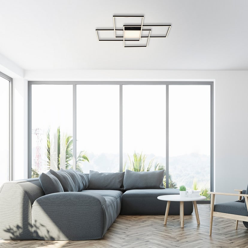 lampenwelt Paul Neuhaus Q-ASMIN LED-Deckenleuchte 80 x 80 cm Blitzverkäufe