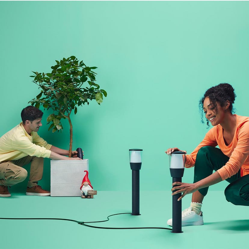 lampenwelt WiZ Elpas LED-Wegeleuchte schwarz RGBW Starter Set Limitierter Zeitrabatt
